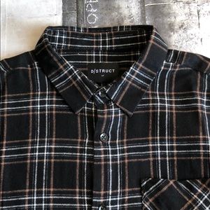 D/Struct Men’s Button Down Flannel Shirt